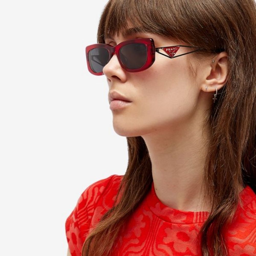 PRADA New Symbol logo Red Sunglasses